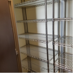Chrome Wire Shelf Rolling Racking 60x24x69 1200 Pound Capacity